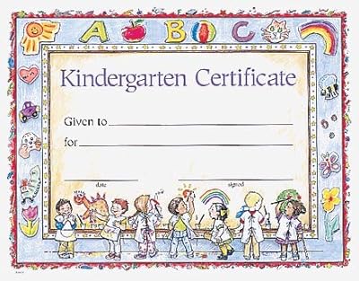 Kindergarten Certificate