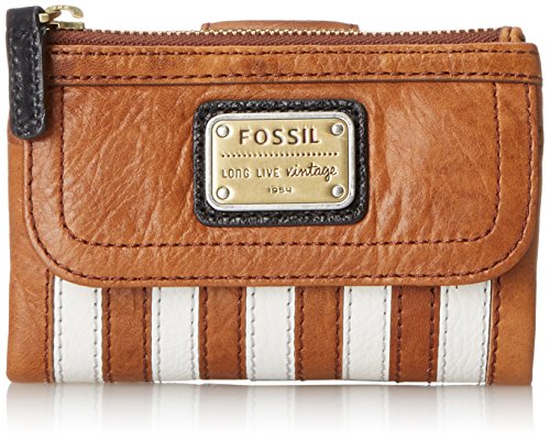 爱上小清新 — FOSSIL Emory Patchwork 女士真皮短款钱包
