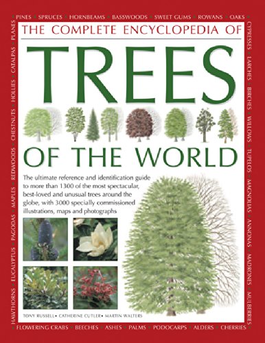 The Illustrated Encyclopedia of Trees of the World: The ultimate reference and identification guide to more than 1300 of the most spectacular, ... illustrations, maps and photographs by Tony Russell
