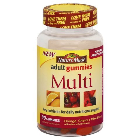 nature made multi-vitamin adult gummies, 90 count