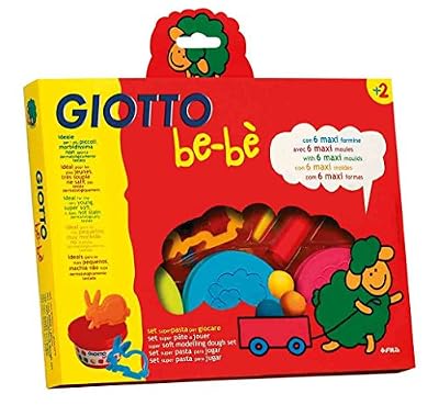 GIOTTO - Loisirs créatifs - Set pâte à jouer 3x100g + accessoires GIOTTO