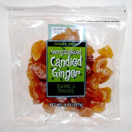 Trader Joe's Uncrystallized Candied Ginger (Pack of 4)