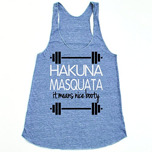 She Squats Clothing Hakuna Masquata Triblend Workout Tank