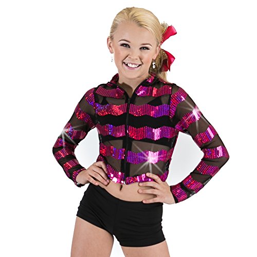 Algopix Similar Product 4 - Gia Mia Womens Zig Zag Sequin Dance