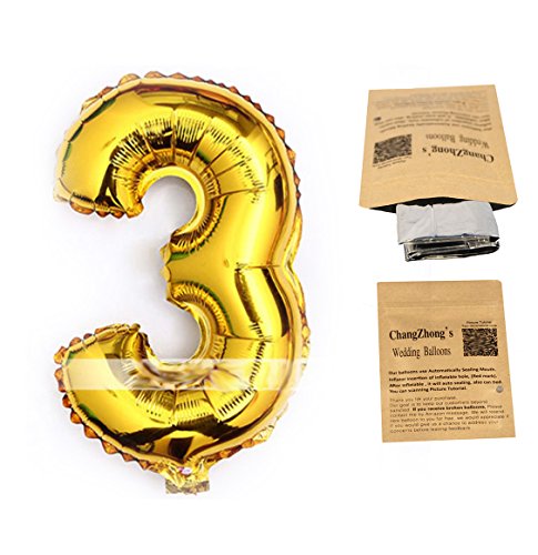 Helium Foil Digital balloons ,birthday holidays weddin party supply Golden 40
