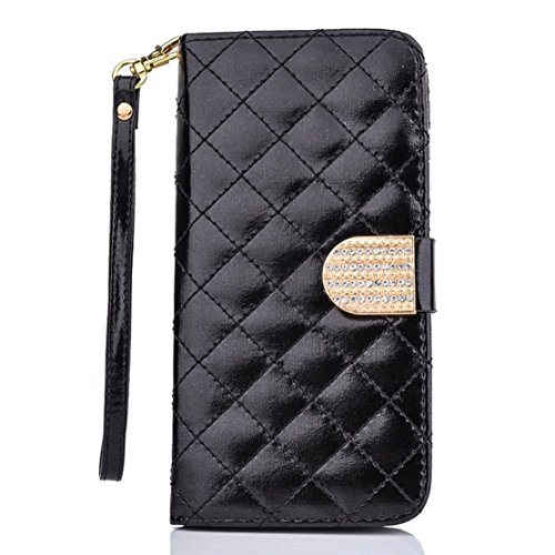 LUNIWEI Bling Diamond Card Leather Wallet Flip Case For Samsung Galaxy ...