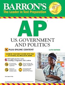 Barron's AP U.S. Government and Politics, 11th Edition: With Bonus Online Tests