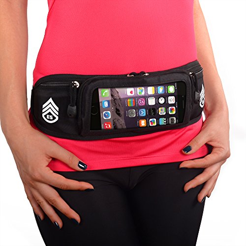 Running Belt Fanny Pack for iPhone 6 / 6 Plus & Android SmartPhones By Elite Squad Sports + FREE Multipurpose Scarf for Men and Women - Perfect For Running, Hiking, Fitness, Skateboarding and Travel!