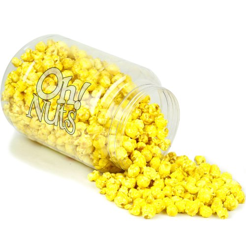 yellow candy coated popcorn-banana (4 oz 4 pack) - oh! nuts