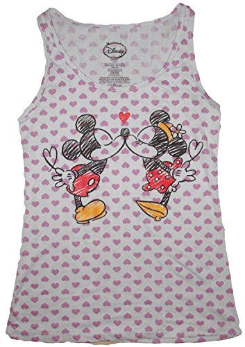 Disney Juniors Mickey & Minnie Kissing Tank Top