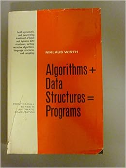 Amazon.fr - Algorithms + Data Structures = Programs - Niklaus Wirth ...