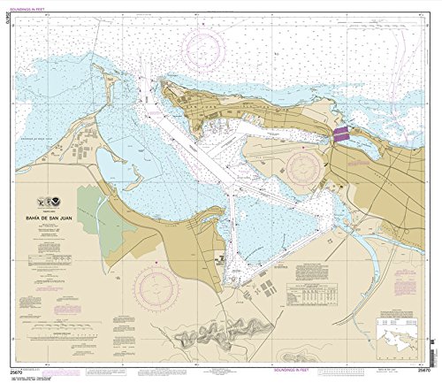 

NOAA Chart 25670: Bahia de San Juan, 35.5 X 41, WATERPROOF