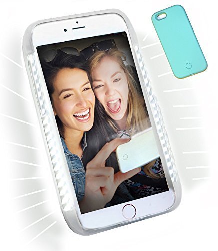 Iphone 6/6s Illuminated Phone Case made for taking Bright Selfies (Mint Green)