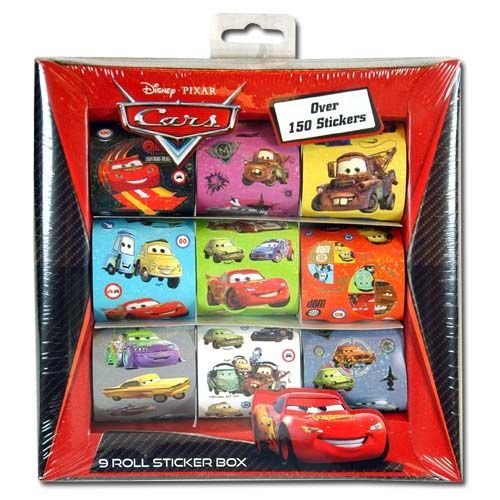 Disney Cars 9 Roll Sticker Box Over 150 Stickers