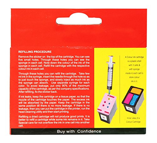 Turbo Refill Kit for HP 802 CoIour Ink Cartridge