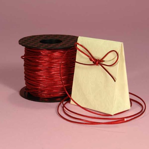 Red Tinsel Cord, 1/16