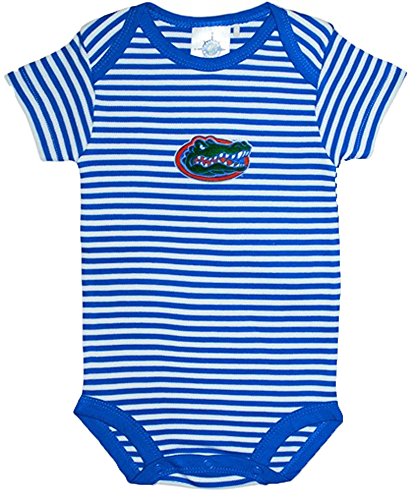 Florida Gators Blue Striped NCAA College Newborn Infant Baby Creeper