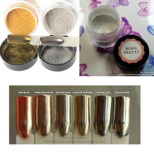 Born Pretty 1 box Mirror Nail Glitter Powder Gorgeous Nail Art Chrome Pigment Glitters