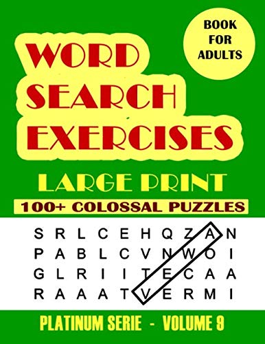 Word Search Excercises: More Games, For Adults, Large Letter High Definition Select Words (Platinum Serie) by Playgames Developing