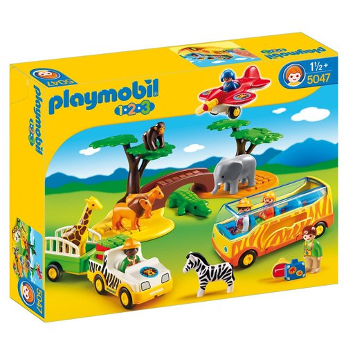 PLAYMOBIL 1.2.3 Large African Safari Building Kit