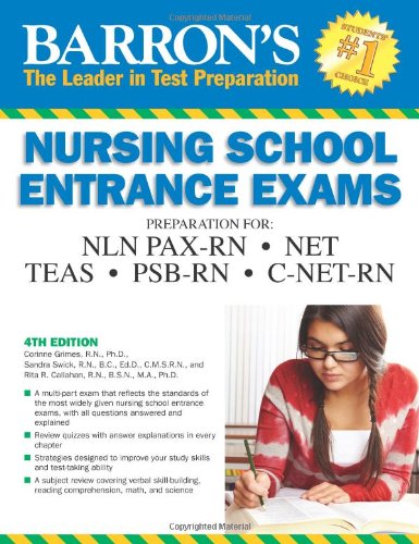 Barron's Nursing School Entrance Exams, 4th Edition by Corinne Grimes  R.N.  Ph.D. 
			
			
		
		
		
       	 
       		
       			,