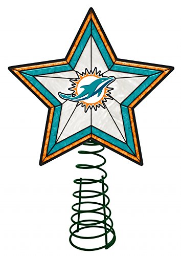 Miami Dolphins Star Christmas Tree Topper