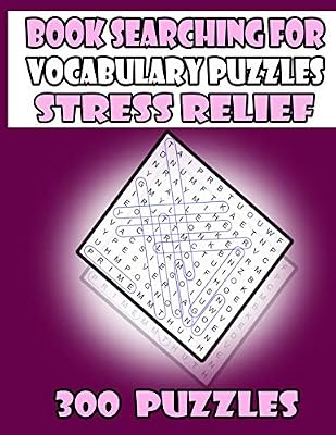Book searching for vocabulary puzzles, stress relief: 300 Puzzles