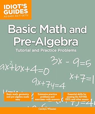 Idiot's Guides: Basic Math and Pre-Algebra