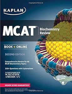 Kaplan MCAT Biochemistry Review: Book + Online