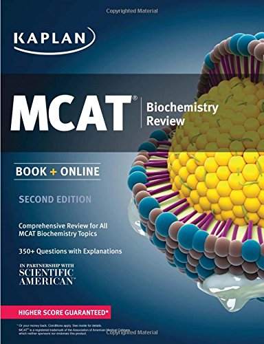 Kaplan MCAT Biochemistry Review: Book + Online by Kaplan