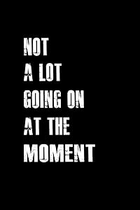 Not a lot going on at the moment: 110 Game Sheets - 660 Tic-Tac-Toe Blank Games | Soft Cover Book for Kids for Traveling & Summer Vacations | Mini ... x 22.86 cm | Single Player | Funny Great Gift