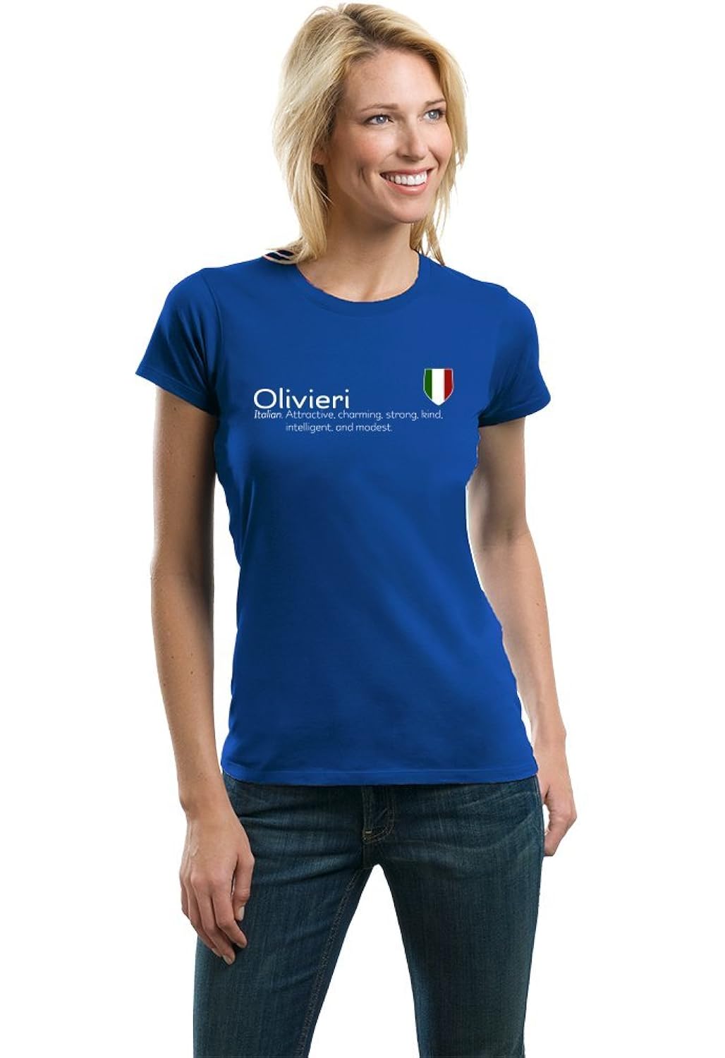 

"Olivieri" Definition | Funny Italian Family Name Ladies' T-shirt