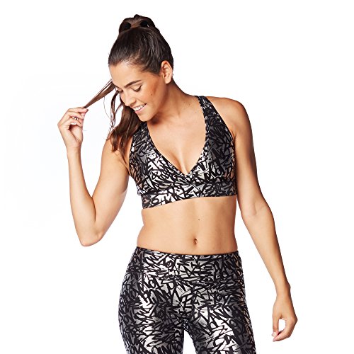 Algopix Similar Product 4 - Zumba Find Your Shine V Bra Silver XS