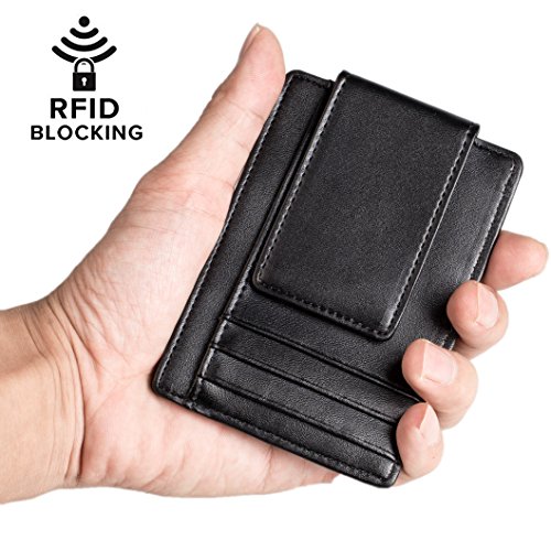 Money Clip Front Pocket Wallet Slim Minimalist Wallet RFID Blocking