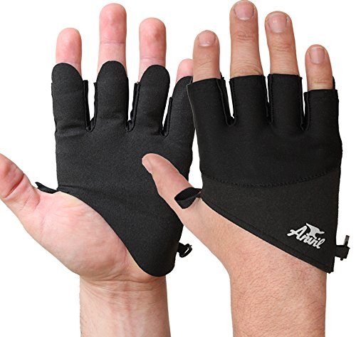 Weight Lifting Gloves for Exercise & Fitness - Ultralite by Anvil Fitness - Exercise Gloves Perfect for Weightlifting, Crossfit, Bodybuilding and Power Lifting