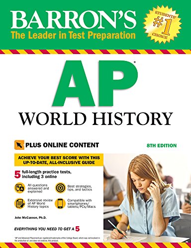 Barron's AP World History, 8th Edition: With Bonus Online Tests by JOHN MCCANNON