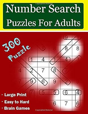 number search puzzles For Adults: 300 Large-Print puzzles