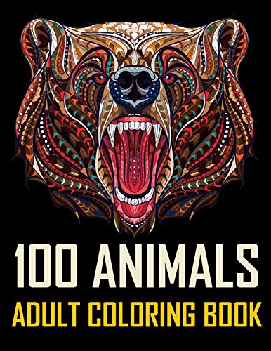 Algopix Similar Product 15 - 100 Animals An Adult Coloring Book