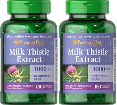 puritans pride 2-pack of milk thistle 4:1 e