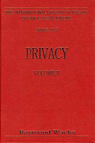 Privacy (International Library of Essays in Law & Legal Theory) by unknown author