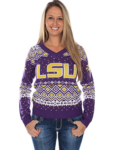 Algopix Similar Product 9 - Women's LSU Tigers Sweater: Small