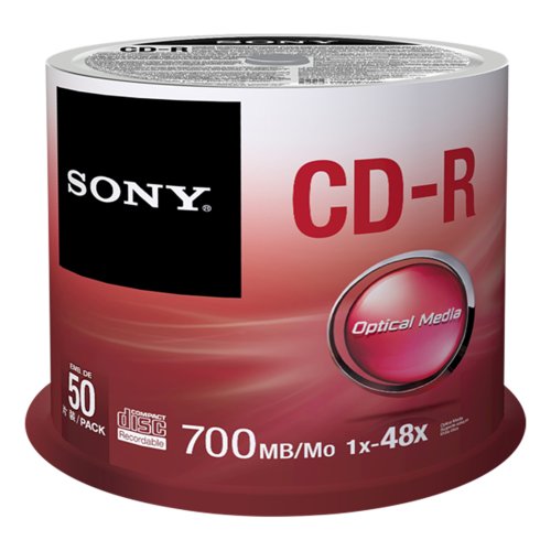 

Sony 50CDQ80SP CD-R Data Recordable Media - 50 Pack Spindle