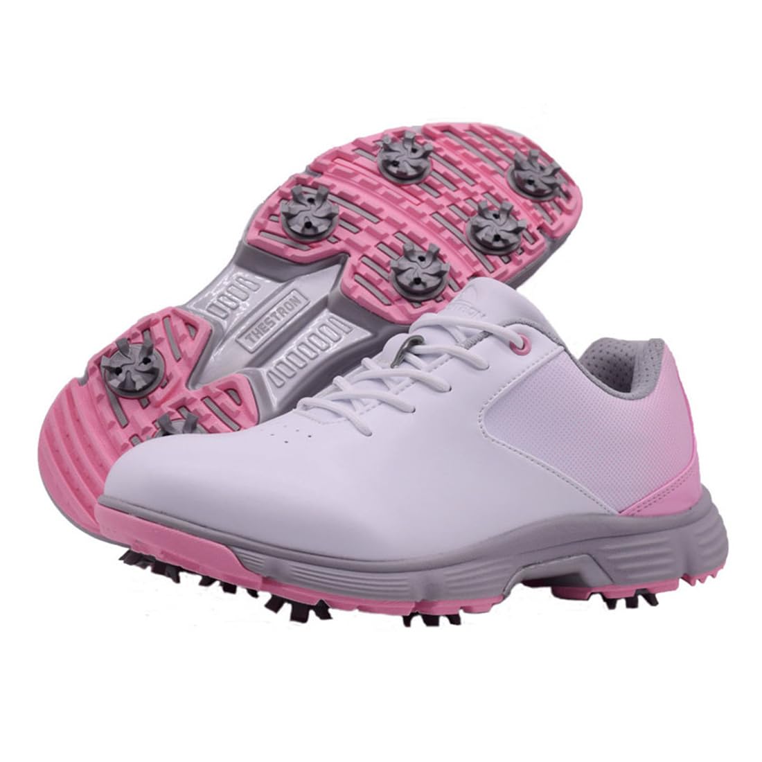 Women's Golf Shoes Waterproof Sports Shoes For Golf Female Ladies Training Walking Sneakers With 9 Spikes_vogvips.com