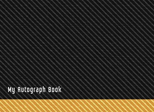 My Autograph Book: Unlined Book for Memories and Autographs - Black Stylish Cover by Stylish Autograph Books