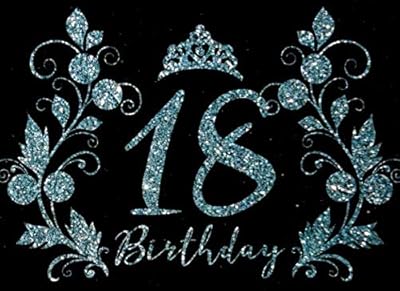 18 Birthday: Guest Book For Eighteen Birthday Celebration With Decorated Interior Gemstones Flowers Tiara Soft Cover