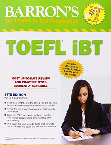 Barron's TOEFL iBT, 14th Edition by Pamela Sharpe Ph.D.