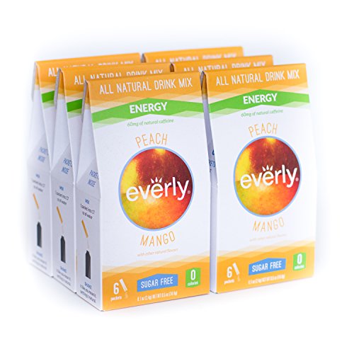 Everly - All Natural Zero Calorie Powdered Drink Mix - Peach Mango (36 Count)