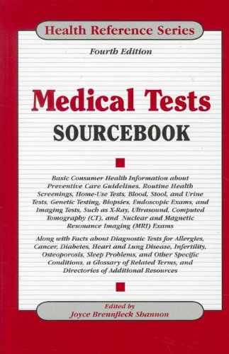Medical Tests Sourcebook by Joyce Brenfleck Shannon  (Editor)