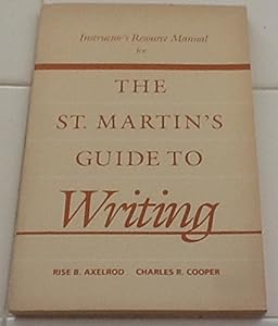 Guide to Writing (Instructor's Resource Manual)