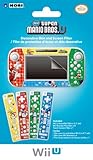Wii U GamePad and Remote Decorative Skin and Screen Filter (New Super Mario Bros U Version)